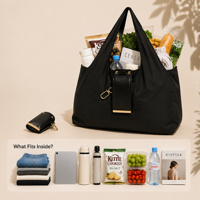 Cozy & Co™ Foldable Keychain Tote Bag