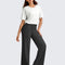High-Waist Wide Leg Dress Pants