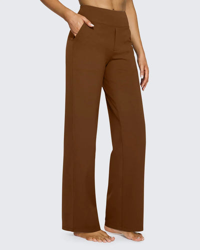 High-Waist Wide Leg Dress Pants