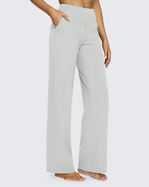 High-Waist Wide Leg Dress Pants