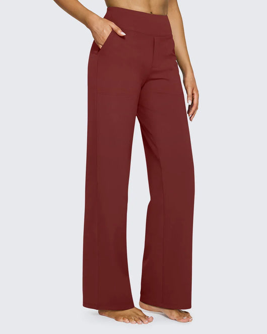 High-Waist Wide Leg Dress Pants
