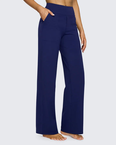 High-Waist Wide Leg Dress Pants
