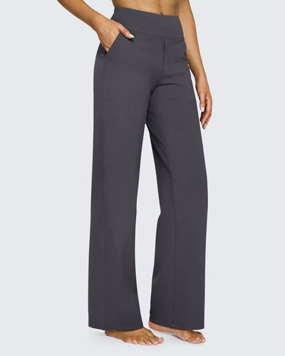 High-Waist Wide Leg Dress Pants