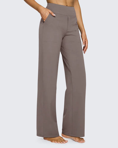 High-Waist Wide Leg Dress Pants