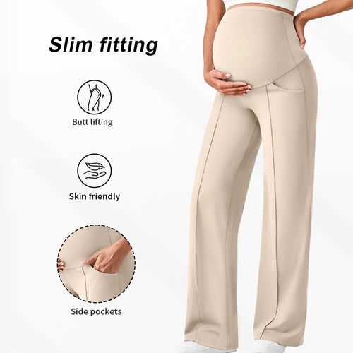 Maternity Belly Support Straight Leg Pants