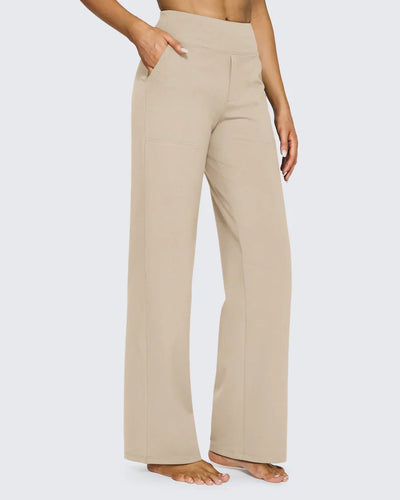 High-Waist Wide Leg Dress Pants