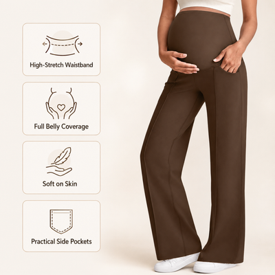 Maternity Belly Support Straight Leg Pants
