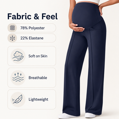 Maternity Belly Support Straight Leg Pants