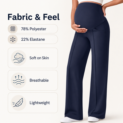Maternity Belly Support Straight Leg Pants