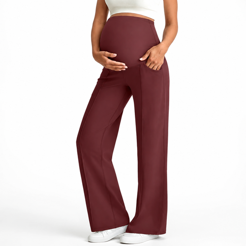 Maternity Belly Support Straight Leg Pants